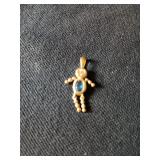 57 Gold Pendant W/ Stones