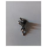 79 Sterling Angel Clear Stone Pendant
