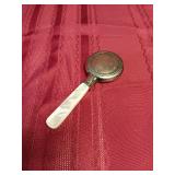 99 Sterling Mother of Pearl Baby Rattle