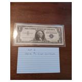 2 1957A one dollar silver certificate
