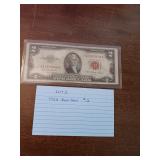 3 1953 red seal two dollar bill