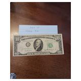 15 1950B ten dollar bill