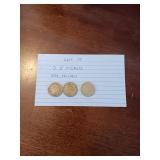 19 3 V nickels 1883,1901,1903