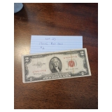 23 1953C red seal two dollar bill