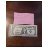 42 1957 star note one dollar silver certificate 42 1957 star note one dollar silver certificate