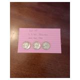 48 3 silver quarters 1941,1963,1964 48 3 silver quarters 1941,1963,1964