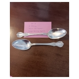 51 2 sterling Towle old master large serving spoons 51 2 sterling Towle old master large serving spoons