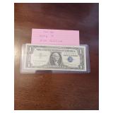 52 1957B one dollar silver certificate 52 1957B one dollar silver certificate
