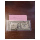 62 1935A one dollar silver certificate 62 1935A one dollar silver certificate