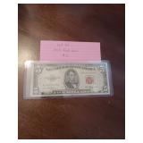 64 1953 red seal five dollar bill 64 1953 red seal five dollar bill