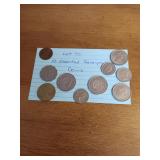 90 10 assorted foreign coins 90 10 assorted foreign coins