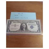 112 1957A one dollar silver certificate 112 1957A one dollar silver certificate