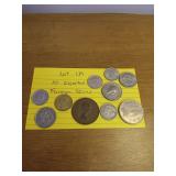 139 10 assorted foreign coins 139 10 assorted foreign coins