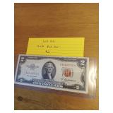 143 1953A red seal two dollar bill 143 1953A red seal two dollar bill