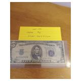 144 1934A five dollar silver certificate 144 1934A five dollar silver certificate