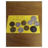 150 10 foreign coins 150 10 foreign coins