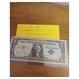162 1957A one dollar silver certificate 162 1957A one dollar silver certificate