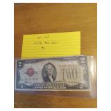 163 1928D red seal two dollar bill 163 1928D red seal two dollar bill