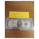 174 1953A five dollar silver certificate 174 1953A five dollar silver certificate