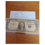 182 1957B one dollar silver certificate 182 1957B one dollar silver certificate