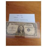 192 1935E one dollar silver certificate 192 1935E one dollar silver certificate