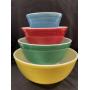 Pyrex Primary Color 4 Pc. Nesting Bowl Set