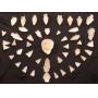 Riker Mounted Coll. of White Quartz Arrowheads.