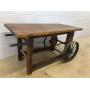 Industrial Reprod. Wood Table Cart