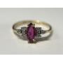 14K Ruby & Diamond Ring