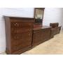 4Pc. Mahogany Modern Bedroom Suite