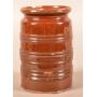 Pennsylvania 19th C. Glazed Redware Storage Jar