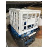 Laundry Basket with Storage Crate