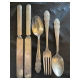 (5) Pieces of Vintage Mickey Mouse Flatware