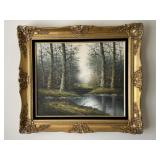 Gilt Framed Silvana Oil On Canvas