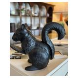 Squirrel Form Cast Metal Nutcracker