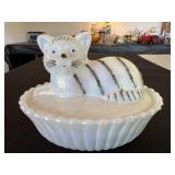 Westmoreland Reclining Cat Canister