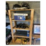 Pine Storage Shelf with Contents