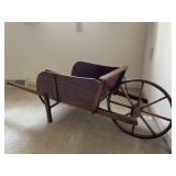 Wood Crafted Wheelbarrow