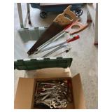 Combination Wrenches, Hand Saws, Storage Tote