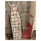 Ironing Board with Laundry Cart