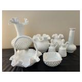 Hobnail Milk Glass