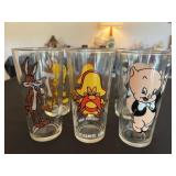 (6) Vintage Character Glasses