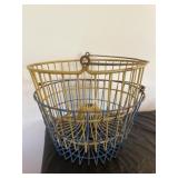 (2) Wire Form Egg Baskets