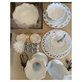 Decorative Milk Glass Pieces