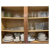 Corelle Ware with Butter Dishes and Snack Plates
