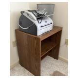 Brother Fax Machine, Computer Stand, Waste Can