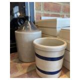 Stoneware Jug with Storage Crock