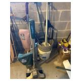 (2) Vacuum Cleaners, Curtain Rods, Cane