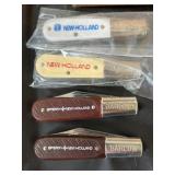 (4) New Holland Advertising Pocket Knives