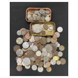 Vintage Foreign Coins, Some Silver